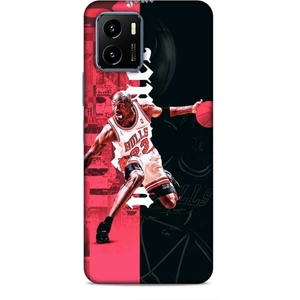 Vivo Y15S Kılıf Basketbolcular 5 Jordan Bulls Beyaz Koruma Kılıfı