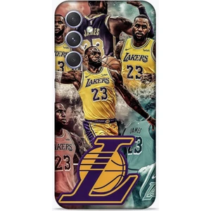 Samsung Galaxy A54 5g Kılıf Basketbolcular 17 Lebron 23 Lakers Yumuşak Kılıf