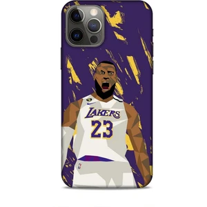 Apple iPhone 12 Pro Kılıf Basketbolcular 18 Lebron James Nba Parlak Kılıf