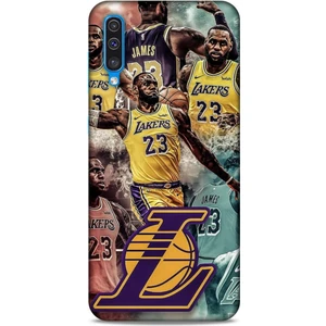 Samsung Galaxy A30S Kılıf Basketbolcular 17 Lebron 23 Lakers Yumuşak Kılıf