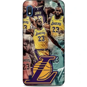 Samsung Galaxy A10 Kılıf Basketbolcular 17 Lebron 23 Lakers Yumuşak Kılıf