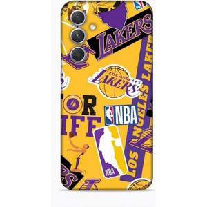 Samsung Galaxy A54 5g Kılıf Basketbolcular 11 Sarı Mor Los Angeles 4K Baskılı Kılıf
