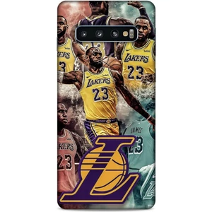 Samsung Galaxy S10 Kılıf Basketbolcular 17 Lebron 23 Lakers Yumuşak Kılıf