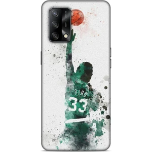 Oppo A74 Kılıf Basketbolcular 28 Bird 33 Beyaz Yeşil Iz Bırakmayan Kılıf