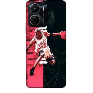 Vivo Y16 Kılıf Basketbolcular 5 Jordan Bulls Beyaz Koruma Kılıfı
