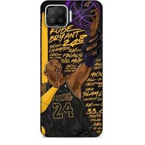 Oppo A73 Kılıf Basketbolcular 7 Kobe 24 Siyah Sarı Desenli Kılıf