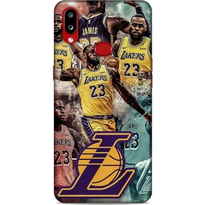 Samsung Galaxy A10S Kılıf Basketbolcular 17 Lebron 23 Lakers Yumuşak Kılıf