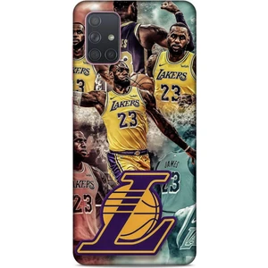 Samsung Galaxy A91 Kılıf Basketbolcular 17 Lebron 23 Lakers Yumuşak Kılıf