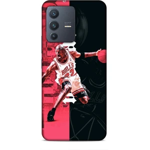 Vivo V23 5g Kılıf Basketbolcular 5 Jordan Bulls Beyaz Koruma Kılıfı