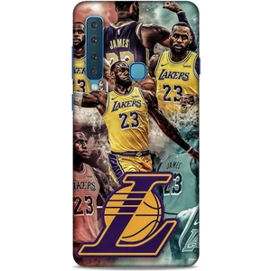 Samsung Galaxy A9 2018 Kılıf Basketbolcular 17 Lebron 23 Lakers Yumuşak Kılıf