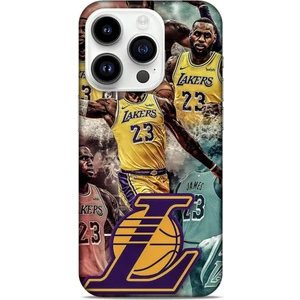 Apple iPhone 14 Pro Kılıf Basketbolcular 17 Lebron 23 Lakers Yumuşak Kılıf