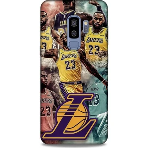 Samsung Galaxy S9 Plus Kılıf Basketbolcular 17 Lebron 23 Lakers Yumuşak Kılıf