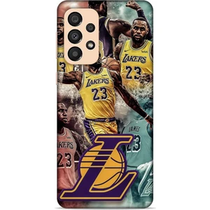 Samsung Galaxy A34 5g Kılıf Basketbolcular 17 Lebron 23 Lakers Yumuşak Kılıf