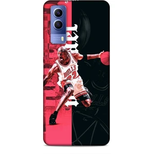 Vivo Y53S Kılıf Basketbolcular 5 Jordan Bulls Beyaz Koruma Kılıfı