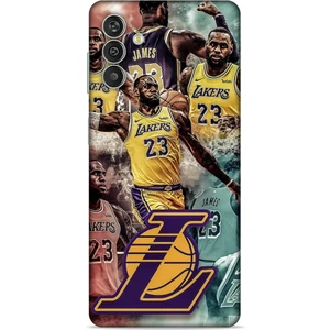 Samsung Galaxy M13 Kılıf Basketbolcular 17 Lebron 23 Lakers Yumuşak Kılıf