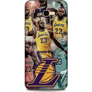 Samsung Galaxy J4 Plus Kılıf Basketbolcular 17 Lebron 23 Lakers Yumuşak Kılıf
