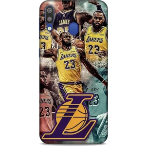 Samsung Galaxy M20 Kılıf Basketbolcular 17 Lebron 23 Lakers Yumuşak Kılıf