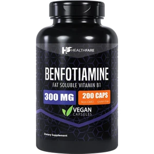 benfotiamine fat soluble thiamine vitamin b1 300 mg 200 kapsul buyuk boy