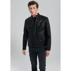 Siyah Suni Deri Ceket 0110345-900