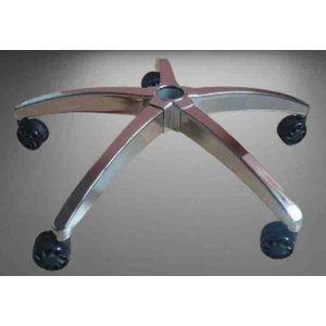 Elayce Ofis Star Krom AYAK(150 Kg)+Çap 60 mm Gamer Siyah Teker