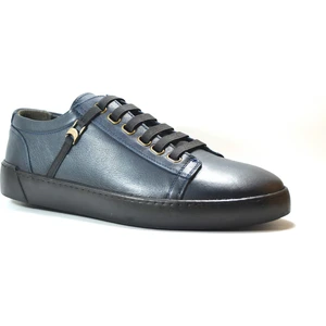 Onlo Ayakkabı 1085 Deri Lacivert Casual Erkek Ayakkabı Büyük Numara