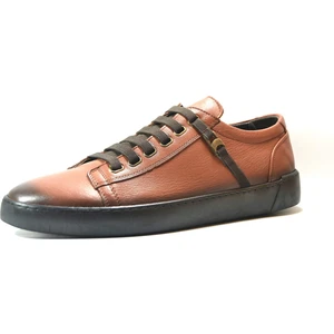 Onlo Ayakkabı 1085 Deri Taba Casual Erkek Ayakkabı Büyük Numara