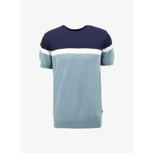 Bisiklet Yaka Basic Çizgili İndigo Erkek Kazak F4SM-KZK 0732