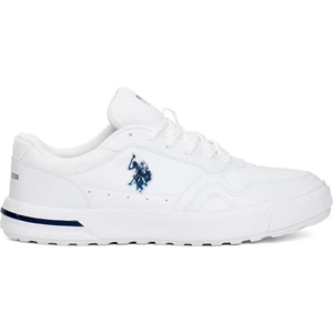U.S. Polo Assn. 101502205 Sampo Erkek Klasik Sneaker Beyaz - Lacivert