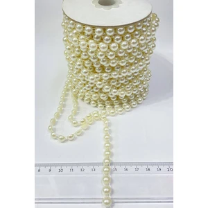 Plastik Şerit Yarım İnci 8 mm 10 mt