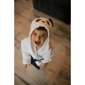 Shiny Home Tex Panda Kapüşonlu Ekstra Yumuşak Su Emici Çocuk ve Bebek Bornozu