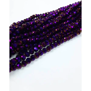 Kaplama Mor Kristal Boncuk 8 mm