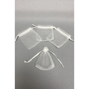 Tesbih Boy Şeffaf Tül Kese 100 Adet (7*9cm)