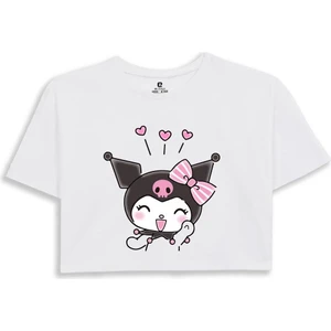 Ez Design Kuromi Baskılı Crop Tshirt
