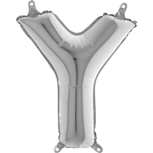 Organizasyon Pazarı 34 inç Y Gümüş Renk Harf Folyo Balon