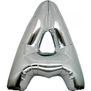 Organizasyon Pazarı 34 inç A Gümüş Renk Harf Folyo Balon