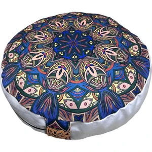 Zafu Karabuğday Dolgulu Meditasyon Minderi - %100 Pamuklu Yoga Meditasyon Minderi