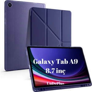 Samsung Galaxy Tab A11 / A9 8.7inç Kılıf Kalem Bölmeli Trifolding Case X110 X130