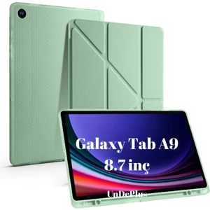 Samsung Galaxy Tab A9 8.7inç X110 X113 X115 X117 Kılıf Kalem Bölmeli Trifolding Case