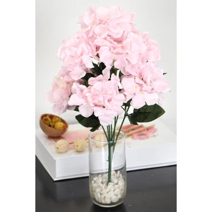 Yapay Çiçek Deposu Yapay 7 Dallı Ortanca Demeti 35 cm Pembe