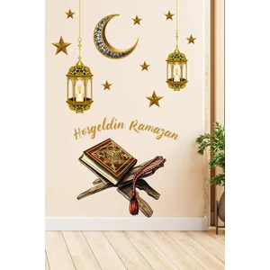 Kt Grup Hoşgeldin Ramazan Temalı Ay Yıldız Fener Sticker Seti