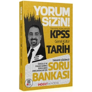 İndeks Akademi 2024 KPSS  Tarih Yorum Sizin Soru Bankası