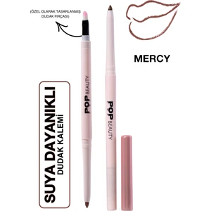 Pop Beauty Dudak Kalemi, Suya Dayanıklı, Asansörlü, Waterproof Lıplıner- Mercy