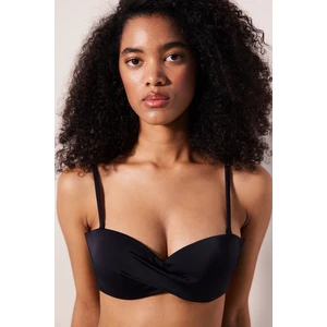 Strapless Cup Siyah Bikini Üstü