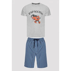Papaccino Çok Renkli Şortlu Pijama Takımı