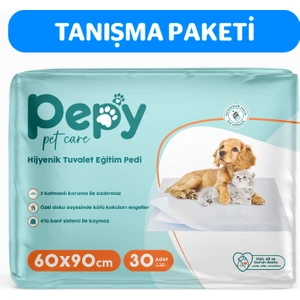 Pepy Pet Care Pepy 60X90 Hijyenik Tuvalet Eğitim Pedi 30'lu 1 Paket 30 adet