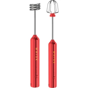 Sant Kuee USB Şarj Edilebilir Elektrikli Çırpma Yumurta Çırpıcı El Kahve Blender Ev Süt Çalkalayıcı Mikser Frother Foamer Kırmızı (Yurt Dışından)