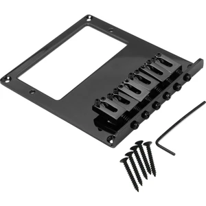 6 Eyer Tele Köprü Kuyruk Parçası Tele Humbucker Tl Telecaster Gitar Siyahı Için Gitar Köprüsü (Yurt Dışından)