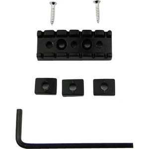 42MM Gitar Metal Dize Kilit Kilitleme Somunu Elektro Gitar Tremolo Çift Kilit Sistemi Için, Siyah (Yurt Dışından)