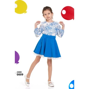 Cillop Butik Kız Çocuk Tül Detaylı Etekli Alt Üst Takım
