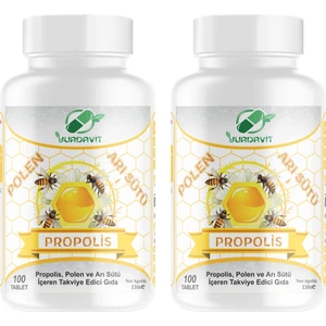 Propolis Polen Arı Sütü 2 Adet 100 Tablet